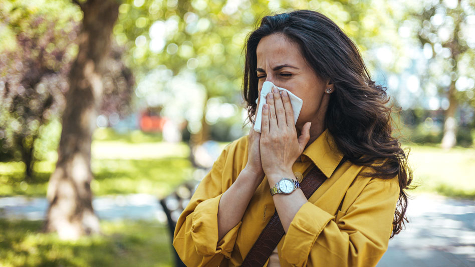 Allergie di primavera e sintomi respiratori